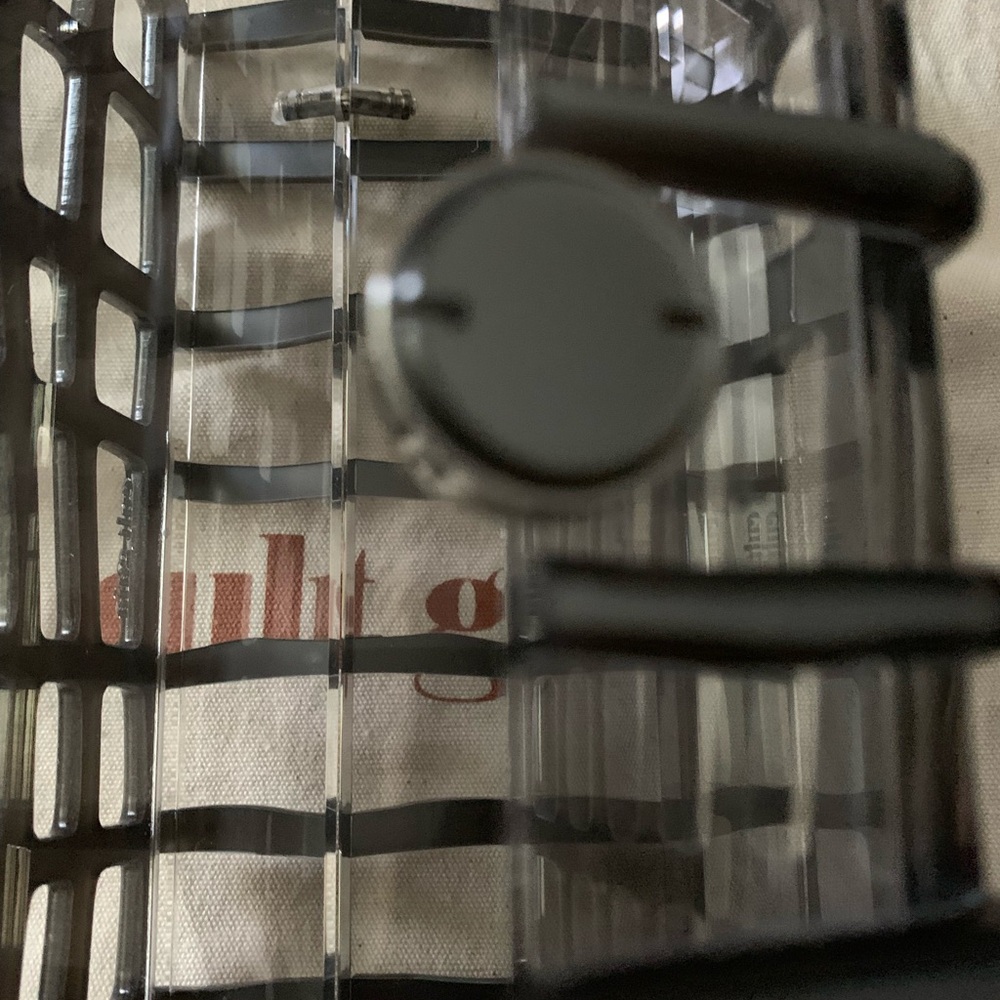 Cult Gaia Rina Caged Clear Acrylic Clutch Bag In Shiny Silver NEW IN BOX $388 - Picture 15 of 15